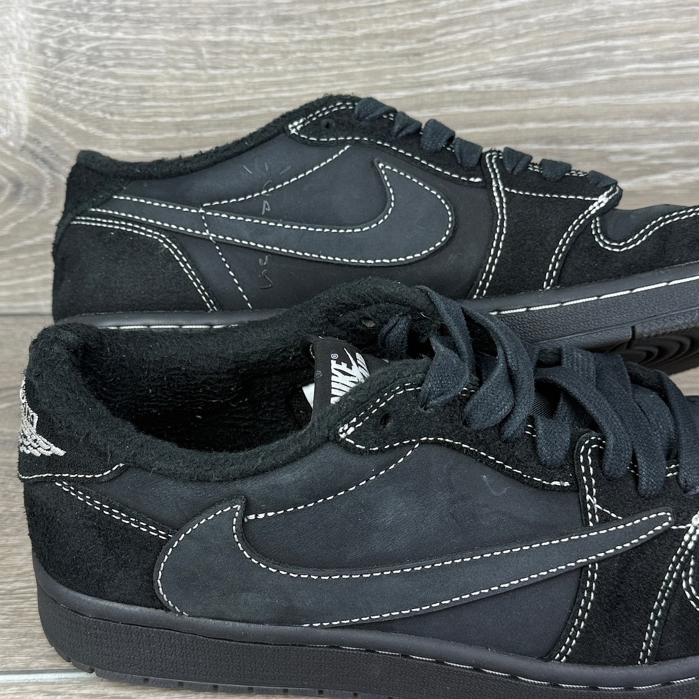 Nike Air Jordan 1 Retro Low OG SP x Travis Scott Men’s 9.5 Black Phantom Sneaker - Picture 11 of 16